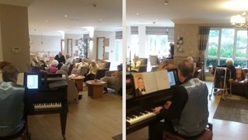 Musical moments at Gateshead care home